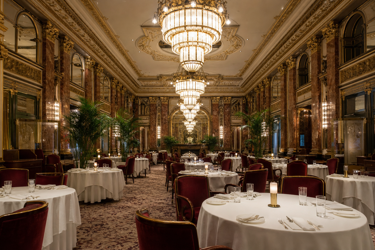 Grand salon du restaurant Salon Impérial à Paris